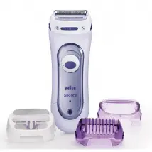 Rasoir féminin rechargeable étanche - LS5560 - Silk Epil Lady Shave - BRAUN