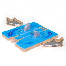 Bigjigs Rail Accessoire de Piste d'Attaque de Requin