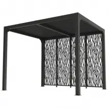 Habrita Pergola bioclimatique 7.20m² - Gris anthracite