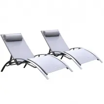 Keter Lot de Bains de Soleil - Gris