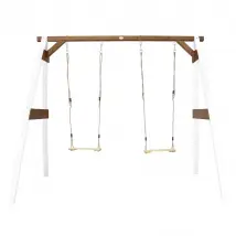 AXI Portique Double 2 Balançoires - Bois Hemlock