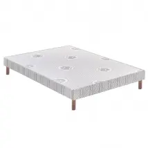 Sommier tapissier Bultex confort ferme + pieds ...