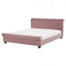 Beliani AVALLON - Velours Rose