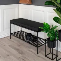 MES Banc 100x36x48,5 cm - Structure Noire