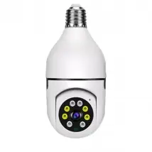 Ampoule Caméra WiFi Surveillance Vision 355° Nocturne