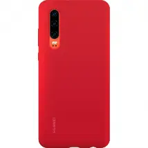 Huawei Coque Silicone P30 - Rouge