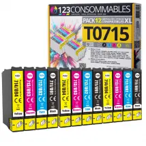 123CONSOMMABLES T0715 Cartouches Epson