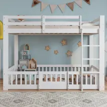 KOMHTOM Lits superposés - Blanc