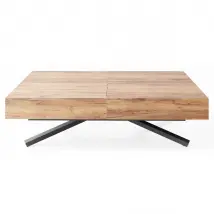 Cavetta X - Table basse relevable extensible - Chêne Craft