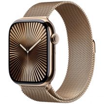 Apple Watch Series 10 GPS + Cellular 46 mm Titane Or Bracelet Milanais M/L