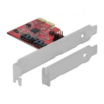 DeLock Carte Contrôleur PCI Express vers 2 ports SATA 6 Gbps avec RAID 1