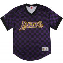 Mitchell & Ness NBA LA Lakers Wordmark Mesh Heren T-shirt