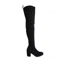 Stuart Weitzman Over-the-knee Hakkenlaarzen in Zwart Suède