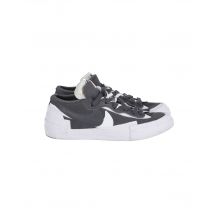 Nike x Sacai Blazer Low Sneakers in IJzergrijs Leer