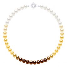 Halsketting van Echte Gekweekte Zoetwaterparels en Ronde 8-9 mm
