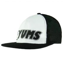 Yums Mesh Snapback Hat Verstelbaar Zwart Wit Logo Unisex Cap 200941 ZWART WIT