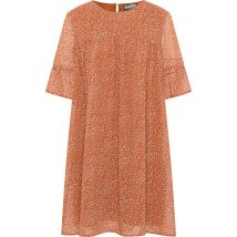 Dreimaster Jurk Dames Oranje Veelkleurig