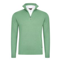 Cappuccino Italia Mock zip pullover