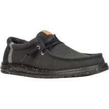 HEYDUDE Wally Elevated Basics Canvas Heren Zwarte Boot Schoenen
