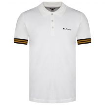 Ben Sherman Pineapple Pique Heren Wit Poloshirt