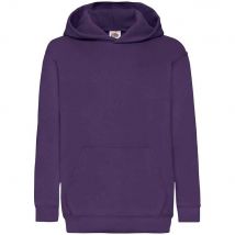 Fruit of the Loom Kinderen/Kinderen Classic Hooded Sweatshirt (Paars)