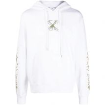 Gebroken witte Splash Arrow Skate Fit witte hoodie