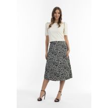 faina midi rok met leo print caneva