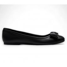 Windsor Smith Zwarte Leren Platte Schoenen Met Strik - Bunny