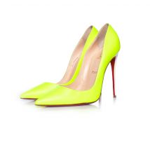 Neon gele pump