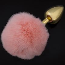 Dolce Piccante Plug anal Gold Fluffy S Rose