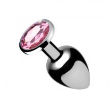 Booty Sparks Plug Anal Métal Bijou Pink Gem Small