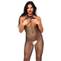 Leg Avenue Combinaison Résille Filet 8350 Noir  Taille unique