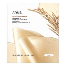 Anua - Rice 70 Glow Collagen Mask - Máscara De Hidrogel De Colagénio Hidratação Máxima - rice 70 Glow Collagen Mask Ideia para presente no Dia da Mãe