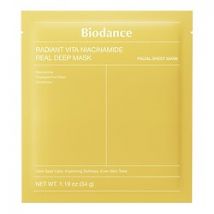 Biodance - Radiant Vita Niacinamide Real Deep Mask – Masque Illuminateur Et Unifiant - Soin Collagène - Soin Anti Tache