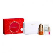 Clarins - Coffret Double Serum Eye - Contour Des Yeux Anti-âge Anti-rides - vp Ds Eye 20 Ml Holiday Season - Idée Cadeau