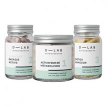 D-lab Nutricosmetics - Programme Brûle-graisses - Complément Alimentaire Minceur - D-lab Nutri Programme Brule-graisses - Femme