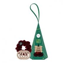 Invisibobble - A Reel Treet - Coffret Cadeau - set 3 Original Bronze + 1 Sprunchie - Femme