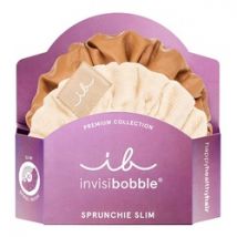 Invisibobble - Sprunchie Slim Premium - Duo D'élastiques À Cheveux - sprunchie Slim Premium Crème De Caramel - Femme