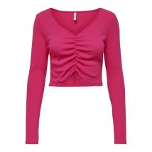 Crop top col v à manches longues femme Only onlkenya life