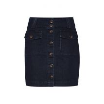 Jupe en jeans courte boutonnée devant femme Atelier Rêve Irloisa