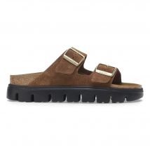 Sandales en cuir suédé à plateforme Birkenstock Arizona