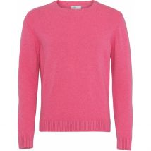 Pull col rond en laine Colorful Standard Classic Merino bubblegum pink