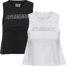 Débardeurs crop coton femme Hummel TE Cali (x2)