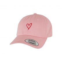 Casquette de baseball en sergé de coton avec cœur femme Miss Tee