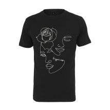 T-shirt femme Mister Tee one line rose