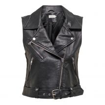 Veste en simili-cuir sans manches femme Only Vera