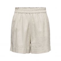 Short en mélange de lin taille haute femme Only Tokyo