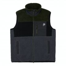 Gilet zippée Penfield bear colour block borg thru