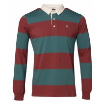 Polo manches longues rayé Serge Blanco