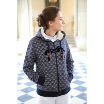 Sweat à capuche zippée équitation femme Pénélope Rosy